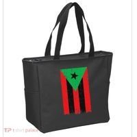 Afro Boricua Flag Funny Puerto Rico Africa Roots Pride Gift Tote Bag thumb 2