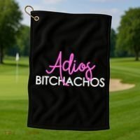 Adios Bitchachos Funny Cinco De Mayo Vacation Golf Towel thumb 1