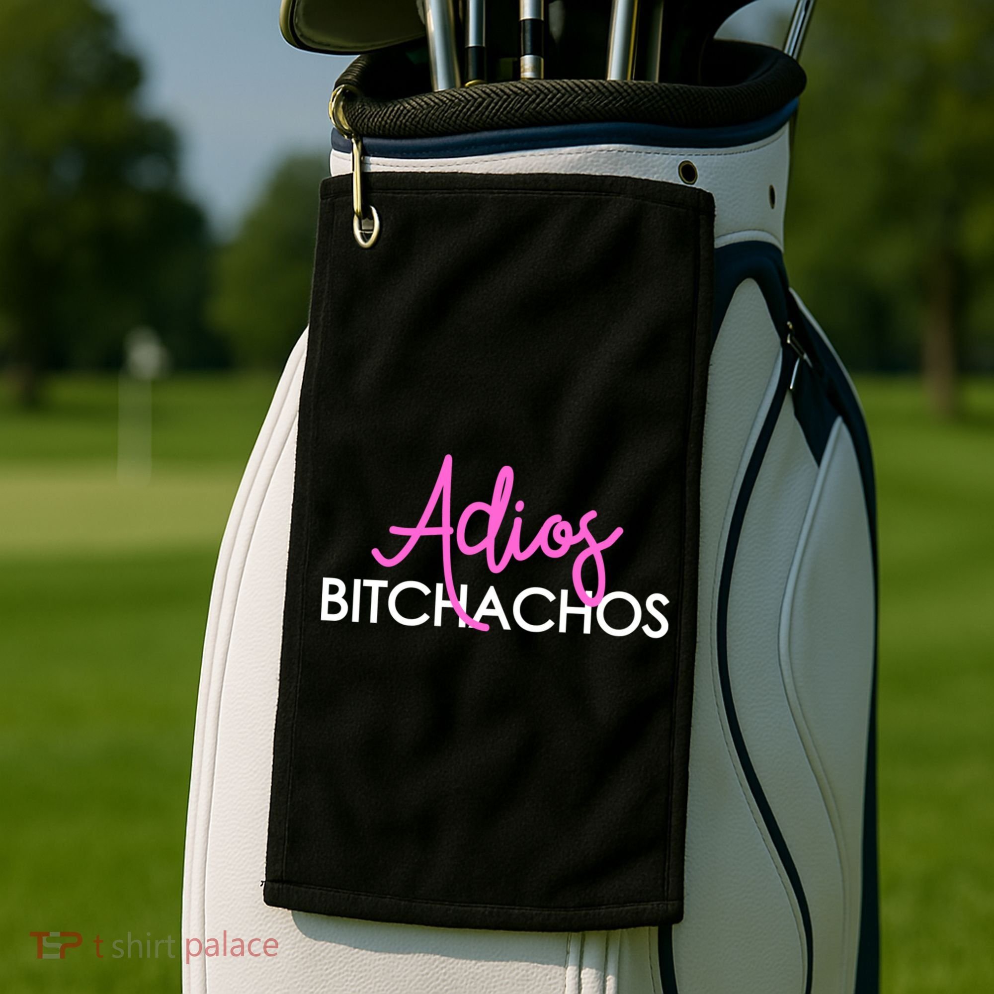 Adios Bitchachos Funny Cinco De Mayo Vacation Golf Towel