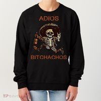 Adios Bichachos Funny Skull Women's Sweatshirt thumb 0