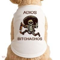 Adios Bichachos Funny Skull Doggie Tank thumb 0