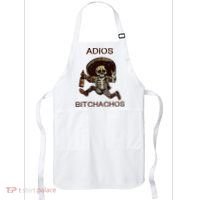 Adios Bichachos Funny Skull Apron thumb 0