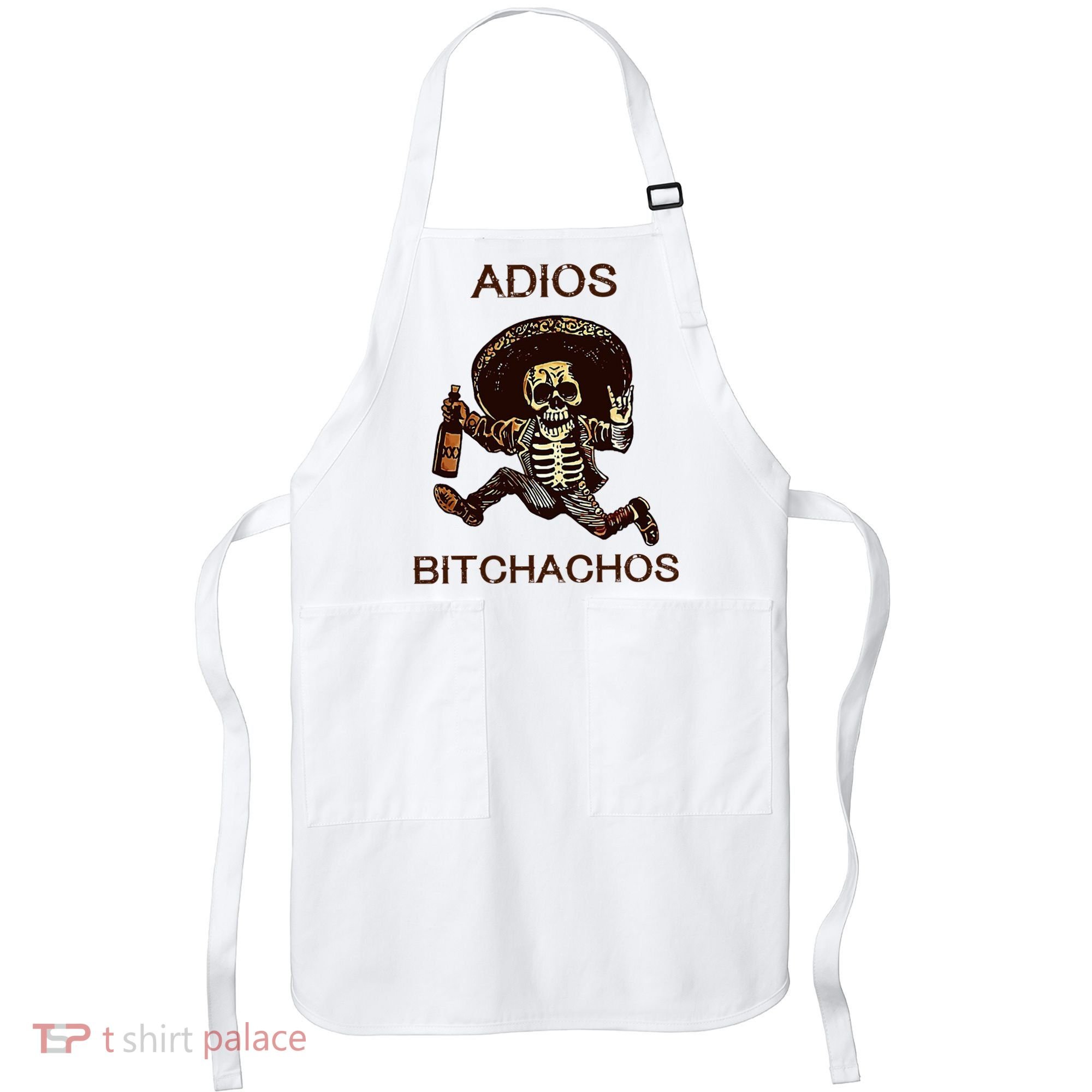 Adios Bichachos Funny Skull Apron
