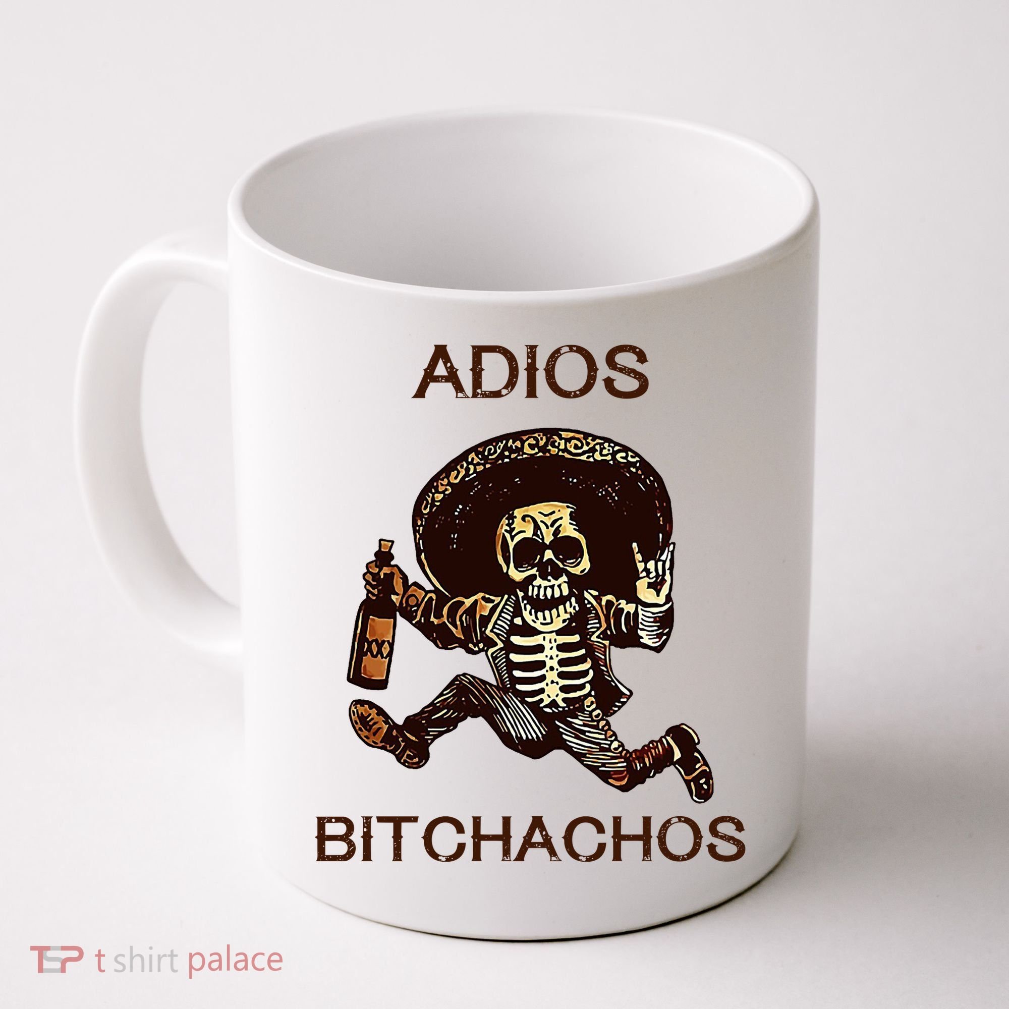 Adios Bichachos Funny Skull Coffee Mug