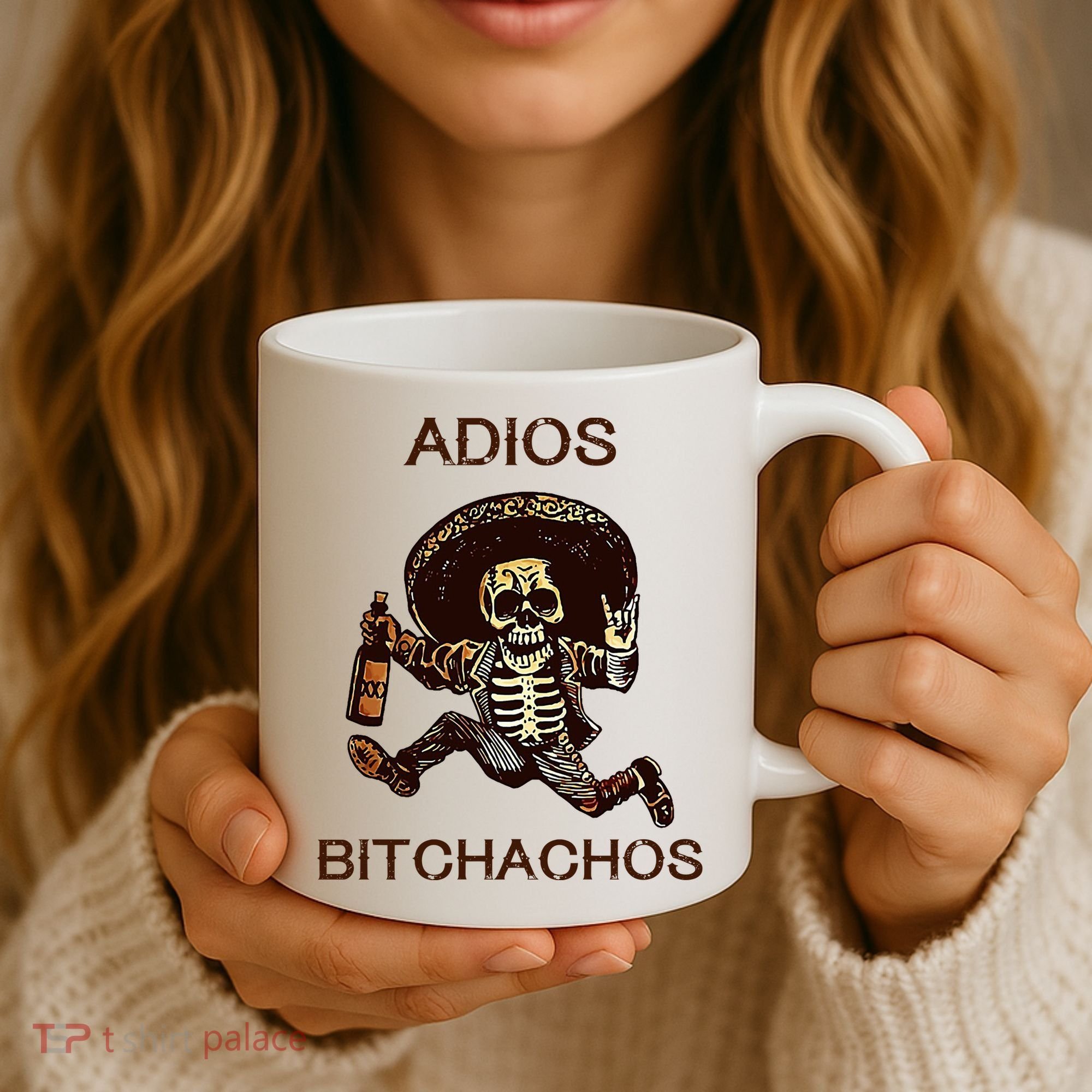 Adios Bichachos Funny Skull Coffee Mug