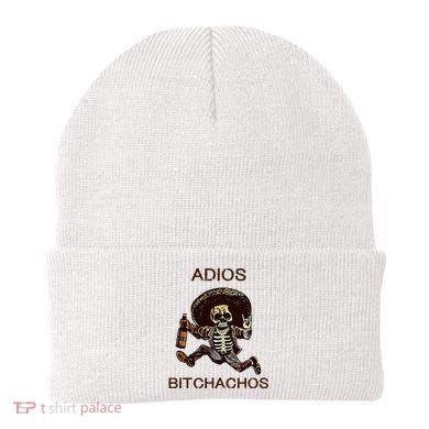 Adios Bichachos Funny Skull Beanie