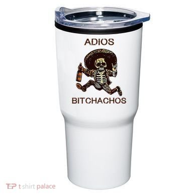 Adios Bichachos Funny Skull Tumbler