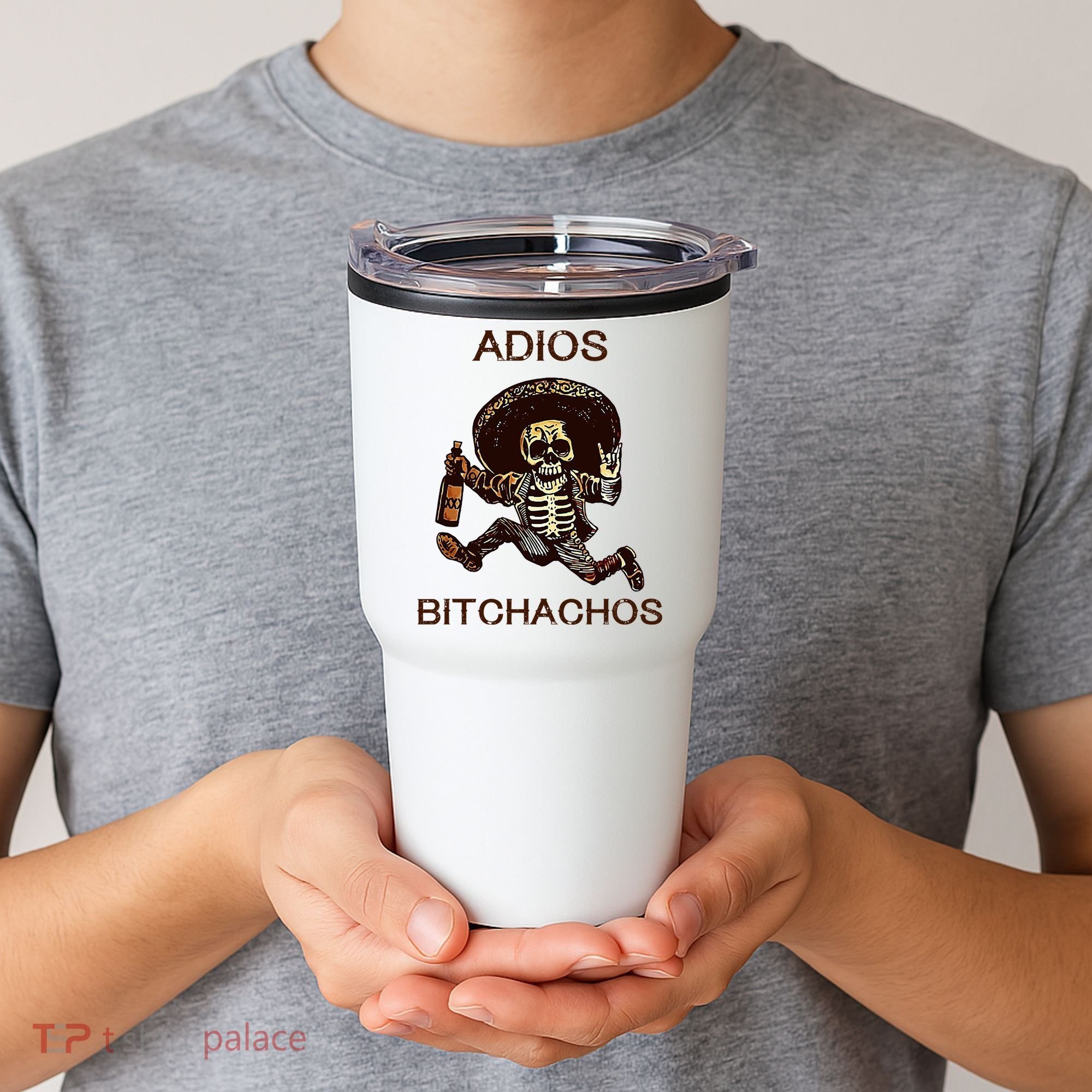 Adios Bichachos Funny Skull Tumbler