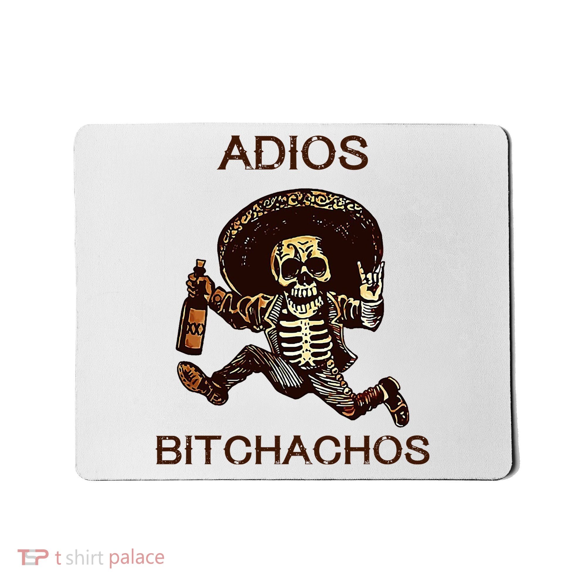 Adios Bichachos Funny Skull Mousepad