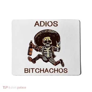 Adios Bichachos Funny Skull Mousepad