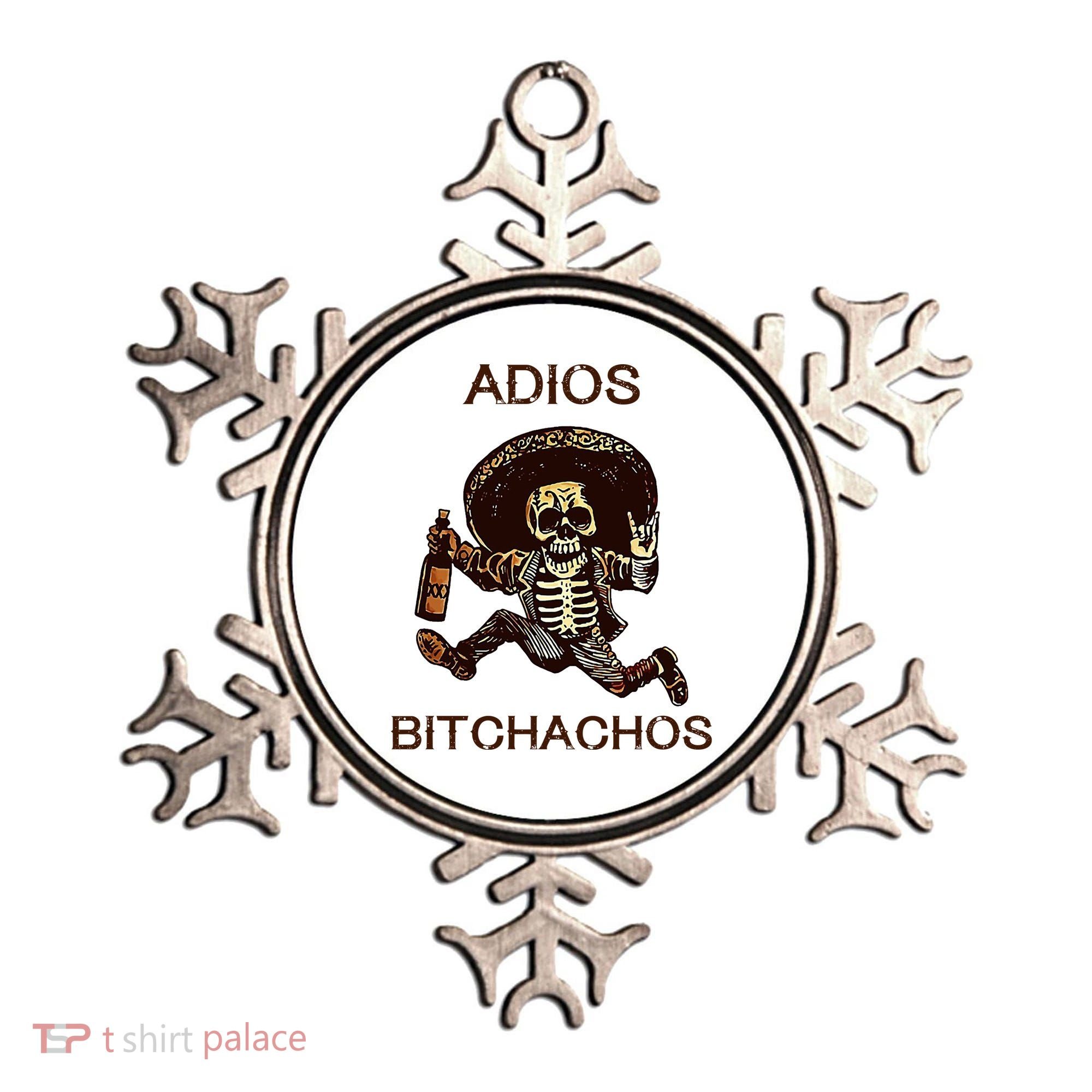 Adios Bichachos Funny Skull Ornament