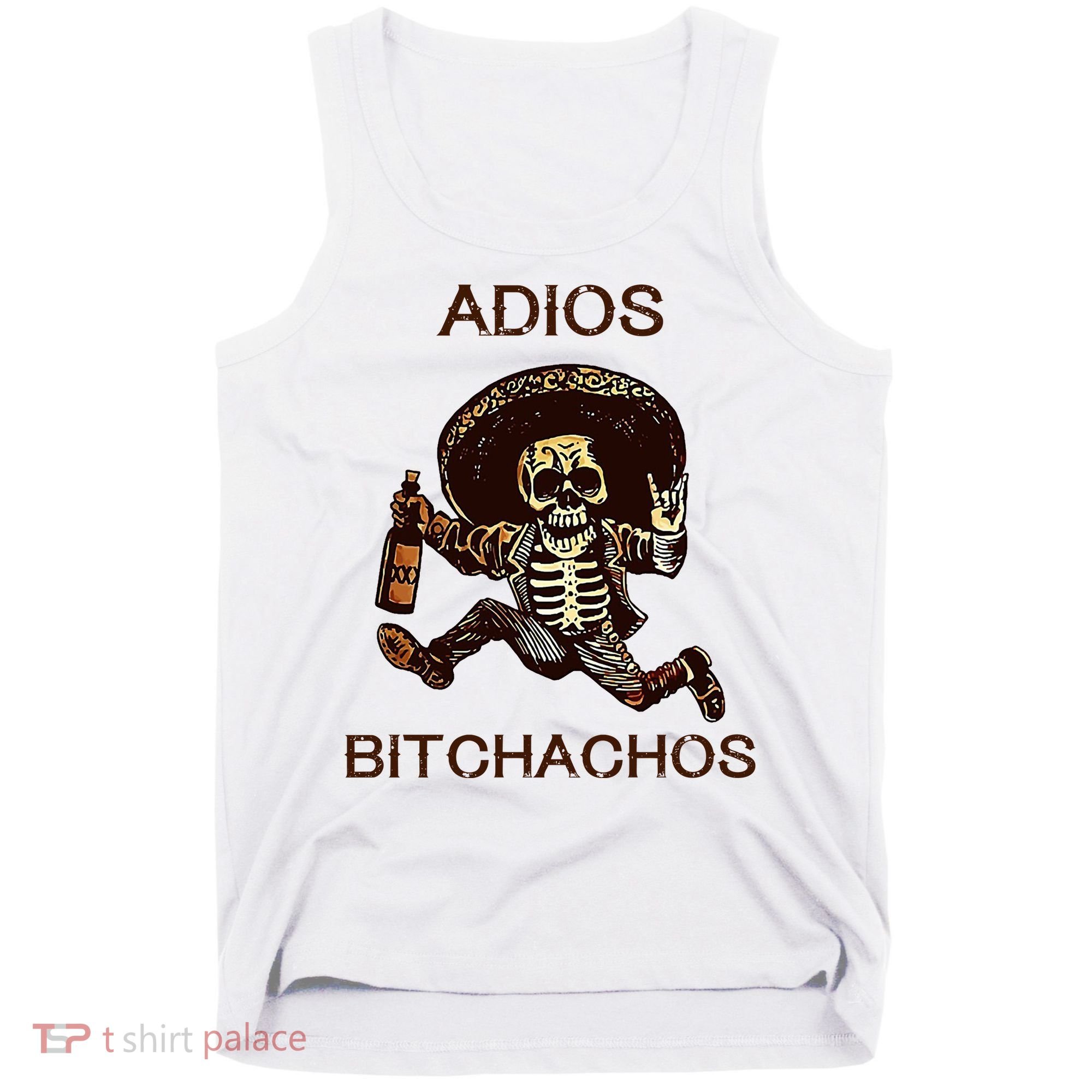 Adios Bichachos Funny Skull Tank Top