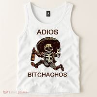 Adios Bichachos Funny Skull Tank Top thumb 2