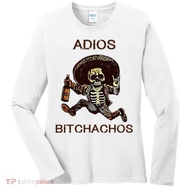 Adios Bichachos Funny Skull Women's Long Sleeve Shirt