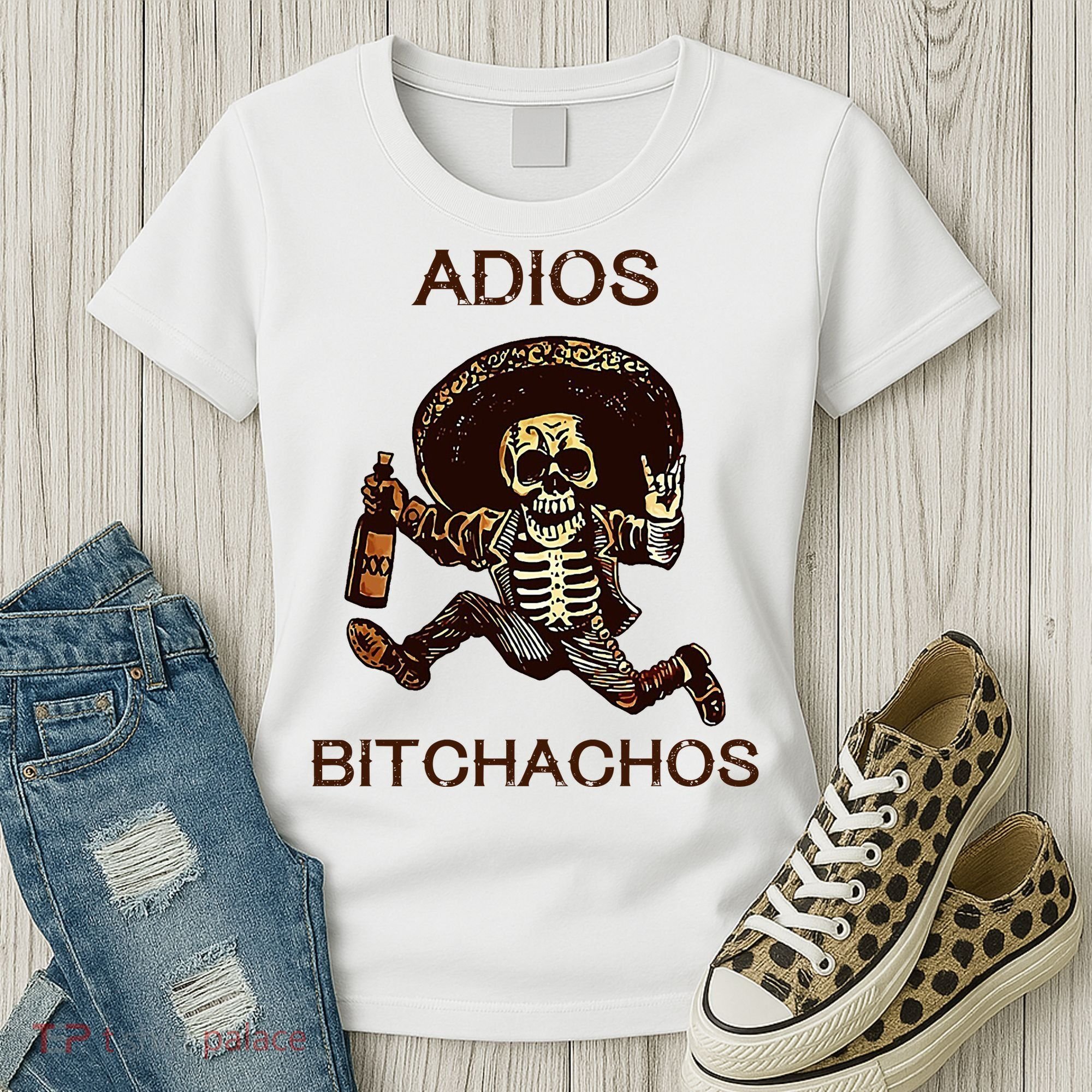 Adios Bichachos Funny Skull Women's T-Shirt
