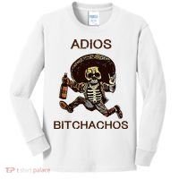 Adios Bichachos Funny Skull Kids Long Sleeve Shirt thumb 0