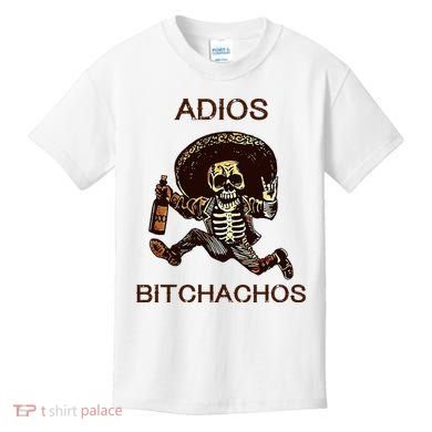 Adios Bichachos Funny Skull Kids T-Shirt