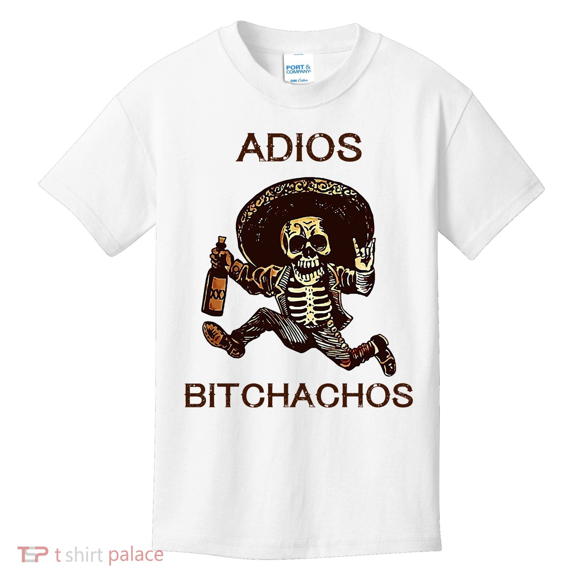 Adios Bichachos Funny Skull Kids T-Shirt