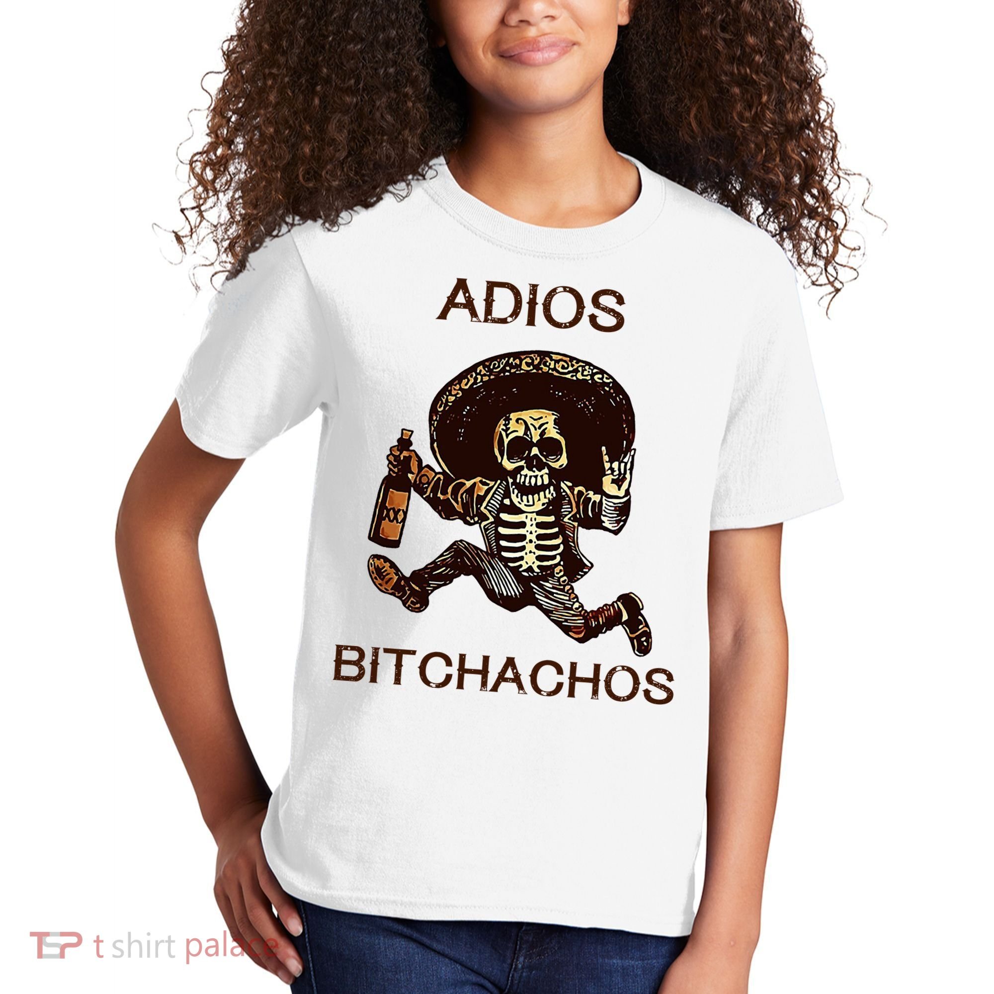 Adios Bichachos Funny Skull Kids T-Shirt