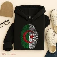 Algeria blood fingerprint Hoodie thumb 4