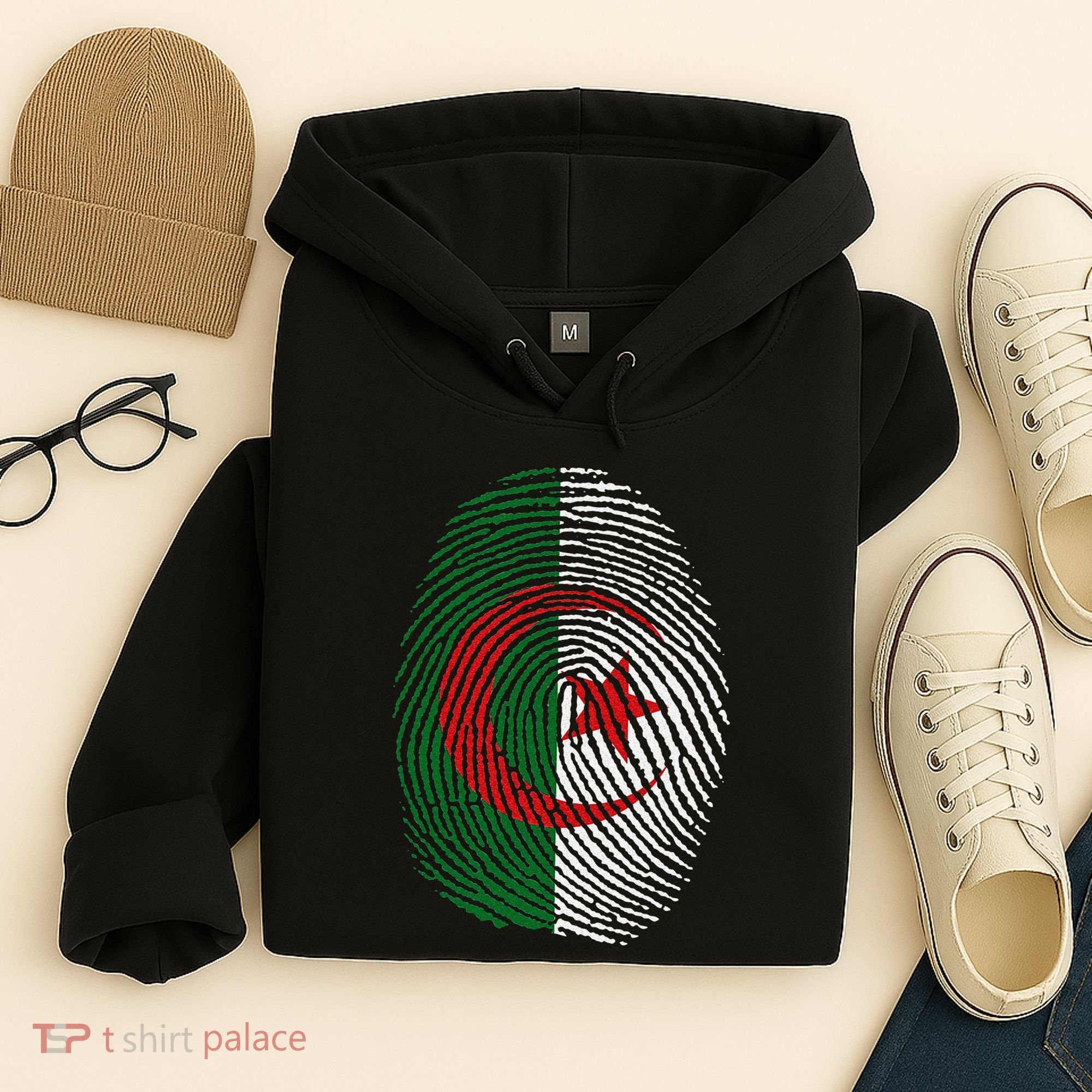 Algeria blood fingerprint Hoodie