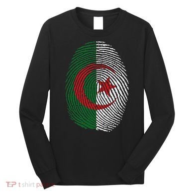 Algeria blood fingerprint Long Sleeve Shirt