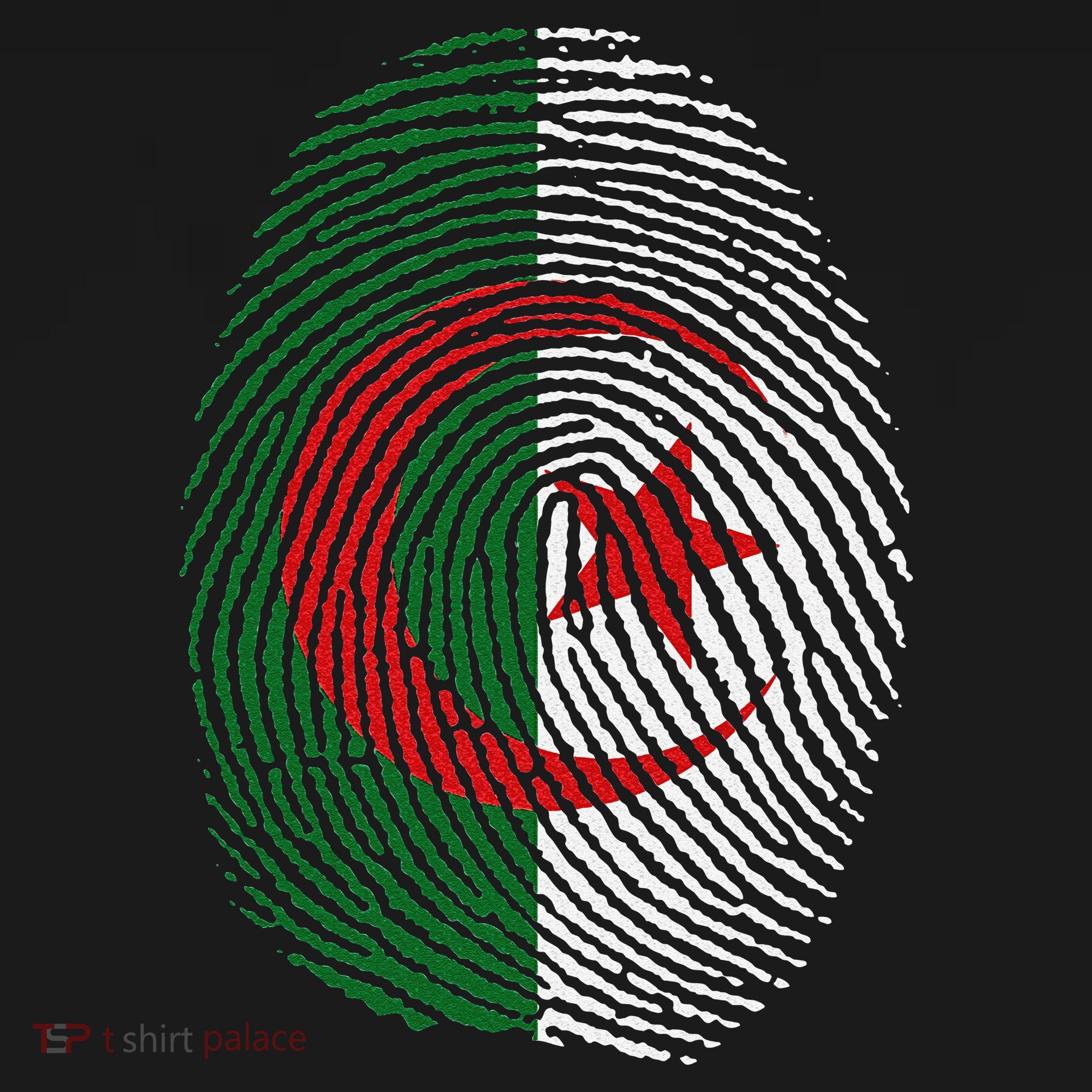 Algeria blood fingerprint Mousepad