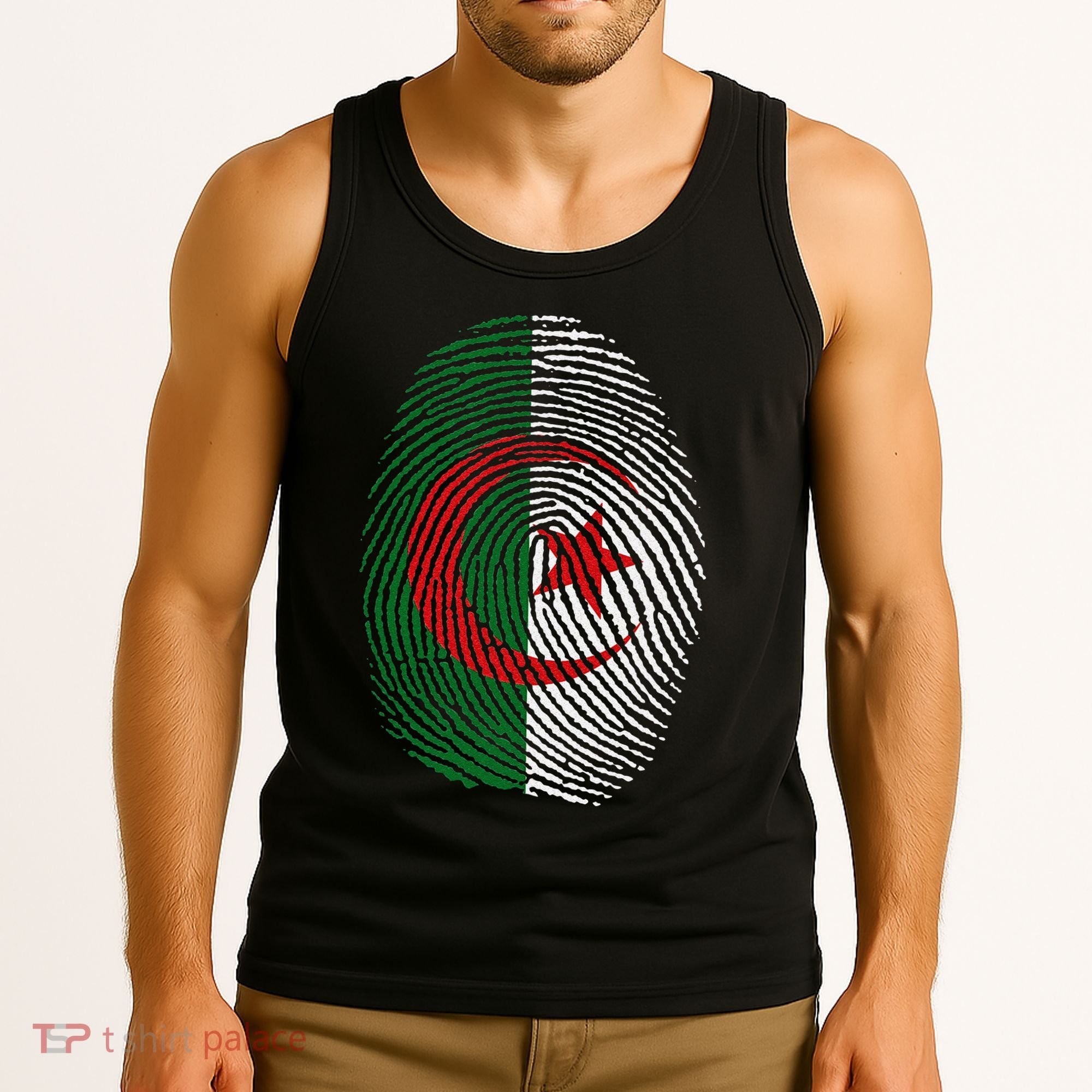 Algeria blood fingerprint Tank Top