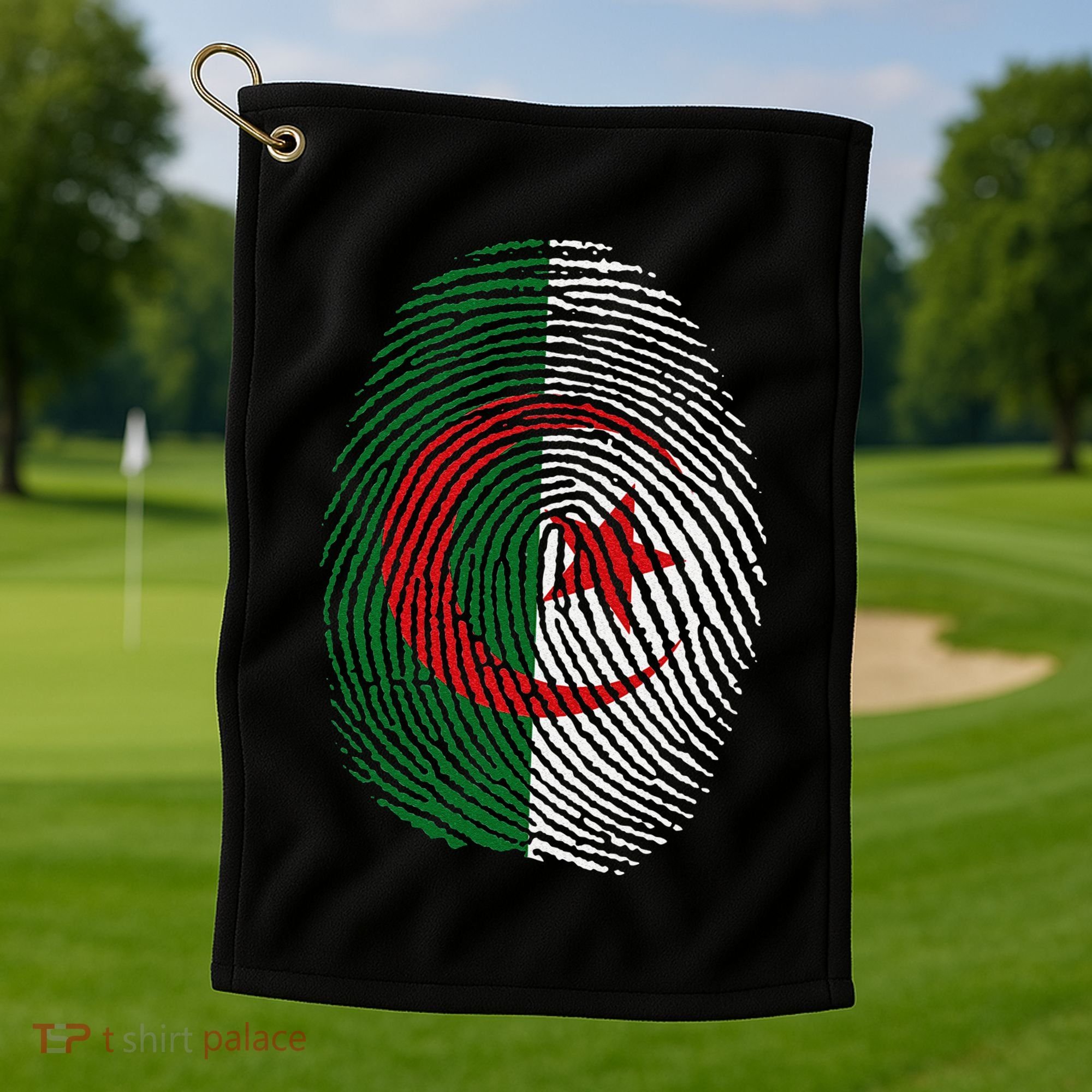 Algeria blood fingerprint Golf Towel