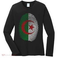 Algeria blood fingerprint Women's Long Sleeve Shirt thumb 0
