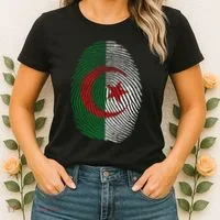 Algeria blood fingerprint Women's T-Shirt thumb 2
