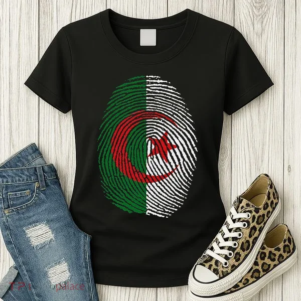 Algeria blood fingerprint Women's T-Shirt