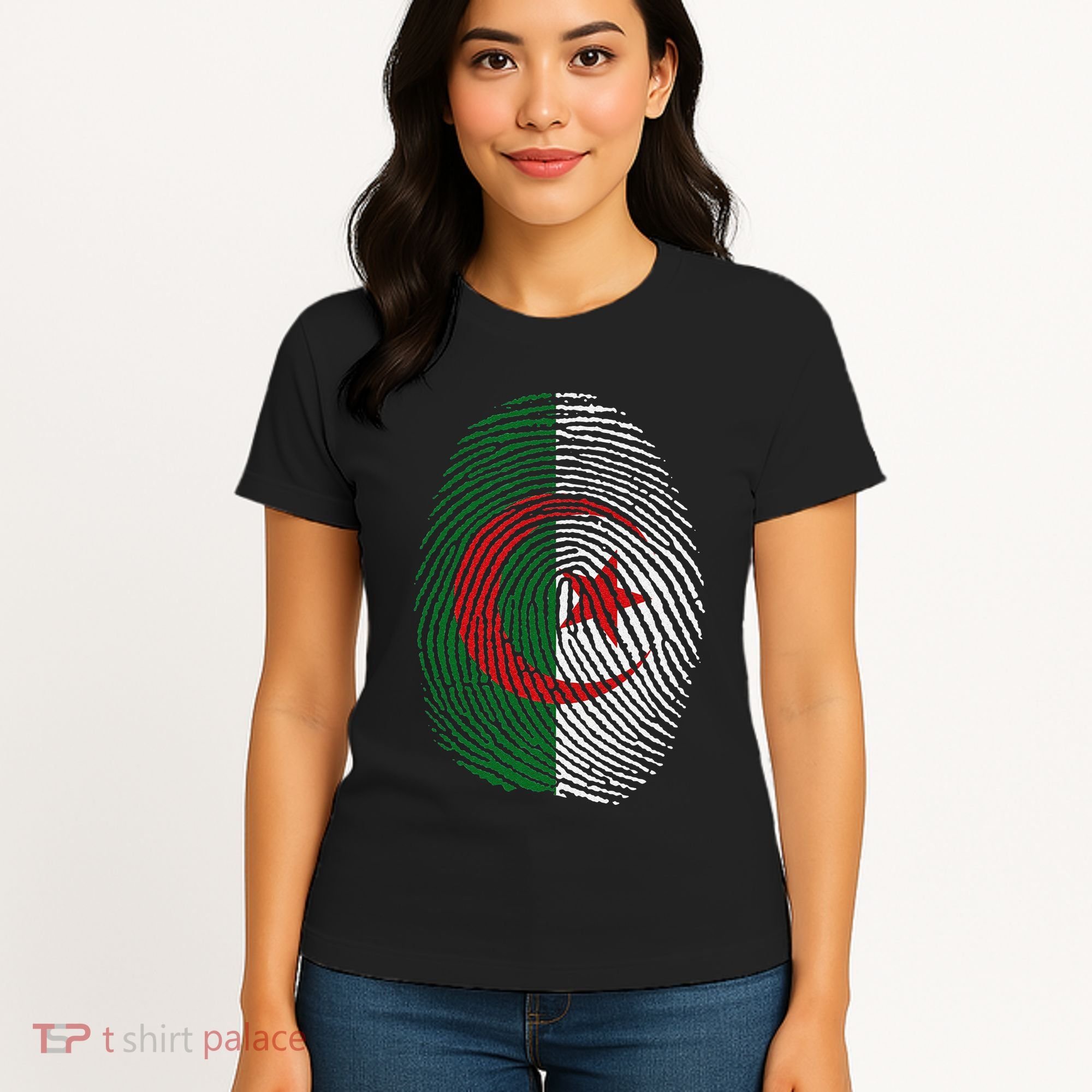 Algeria blood fingerprint Women's T-Shirt