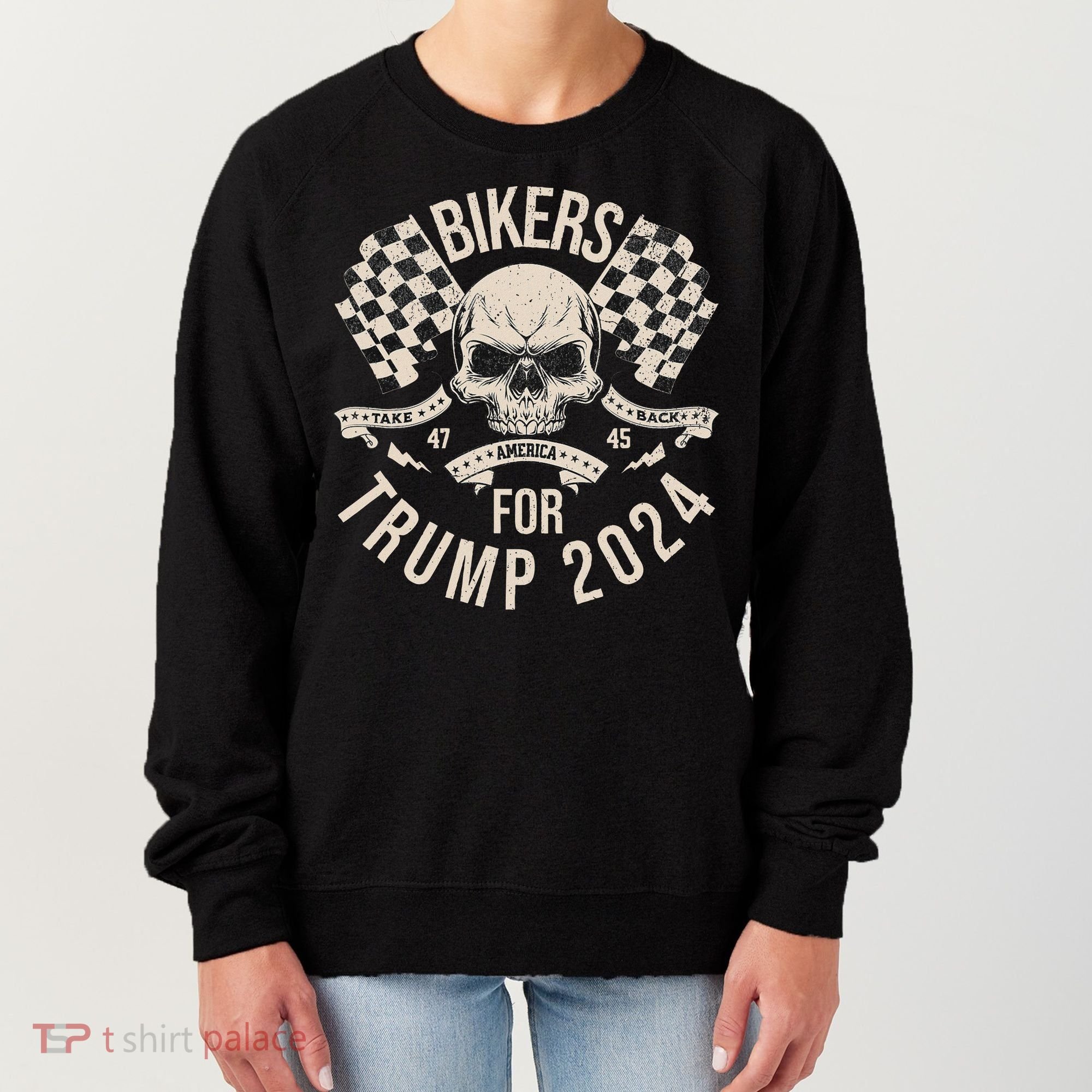 American Bikers For Trump Take America Back 2024 Women's Sweatshirt