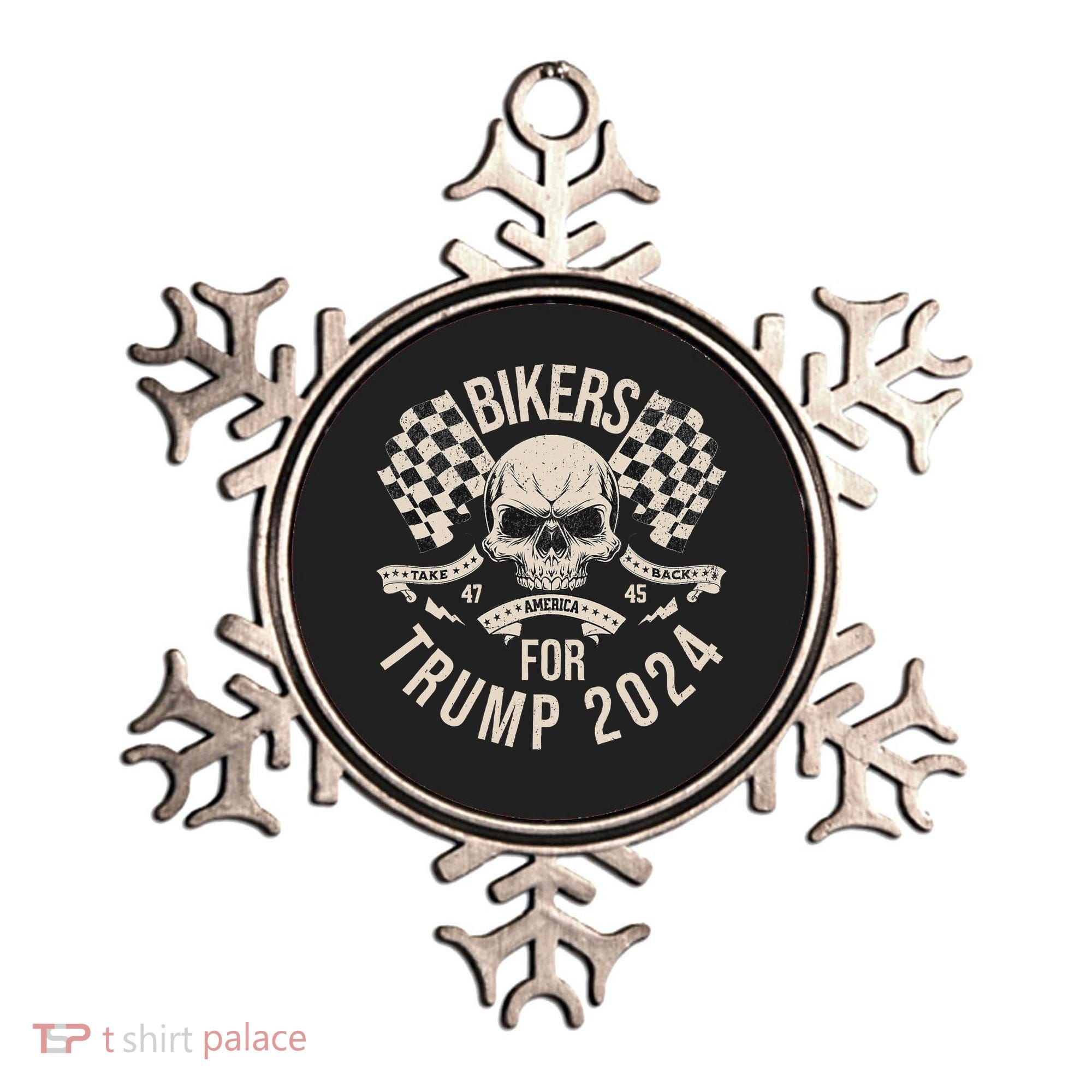American Bikers For Trump Take America Back 2024 Ornament