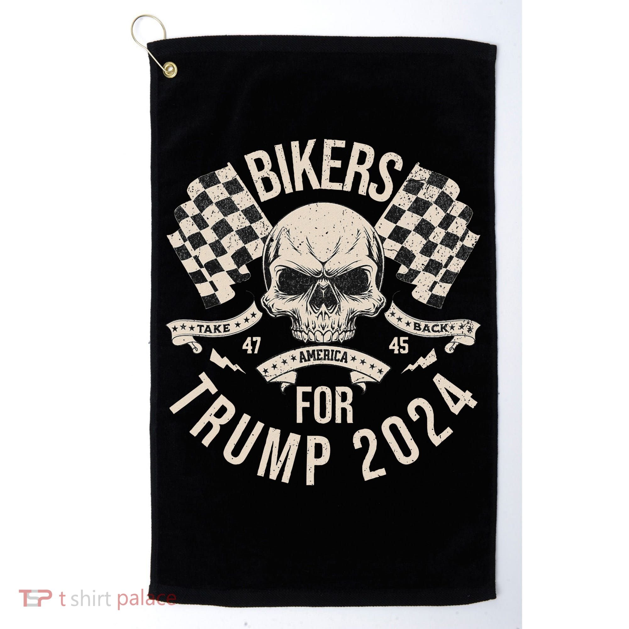 American Bikers For Trump Take America Back 2024 Golf Towel