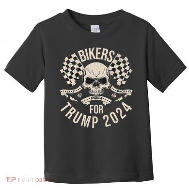 American Bikers For Trump Take America Back 2024 Toddler T-Shirt