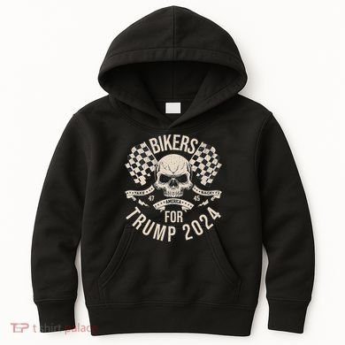 American Bikers For Trump Take America Back 2024 Kids Hoodie