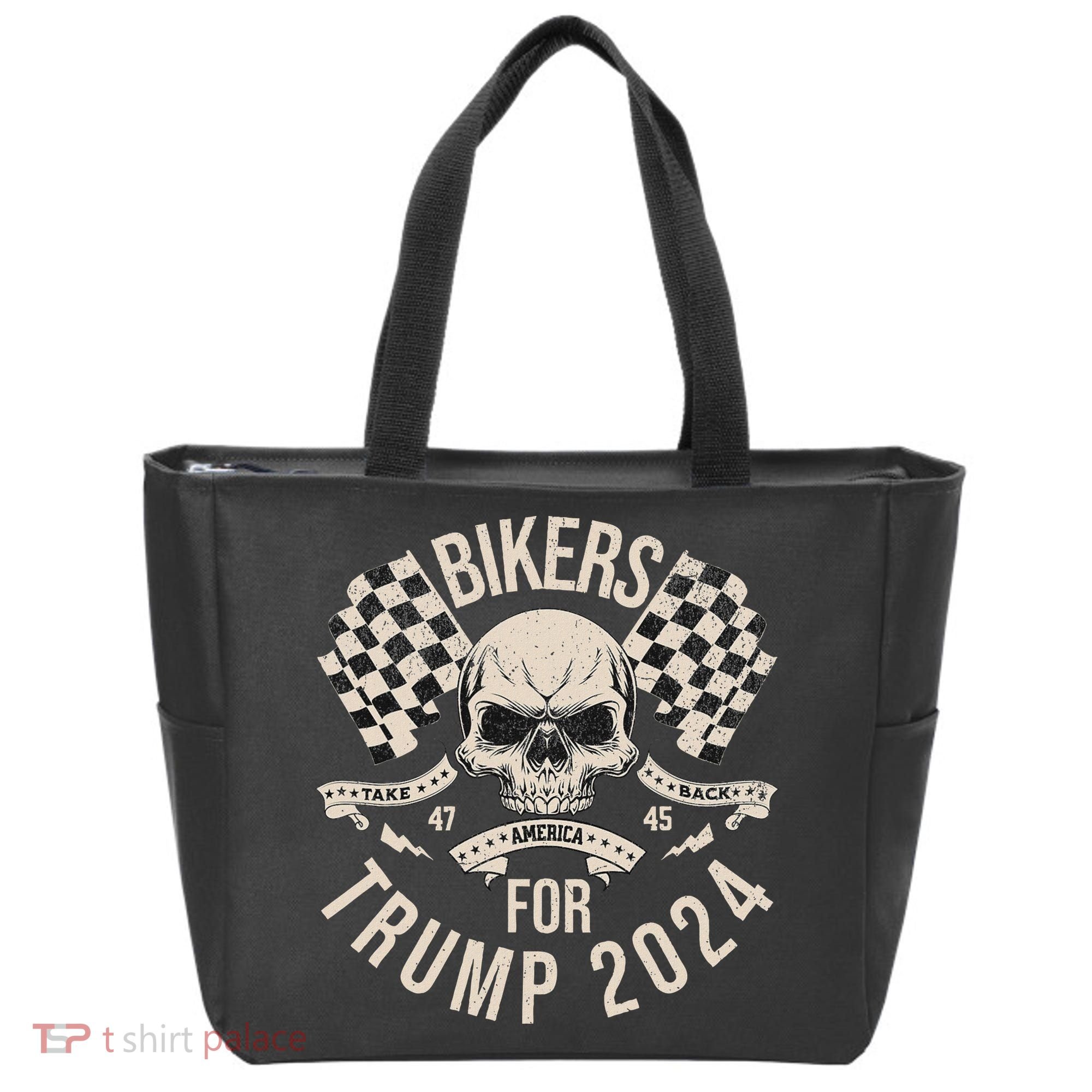 American Bikers For Trump Take America Back 2024 Tote Bag