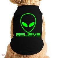 Alien Believe Funny Science Doggie Tank thumb 0