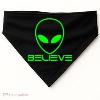 Alien Believe Funny Science USA-Made Doggie Bandana thumb 0