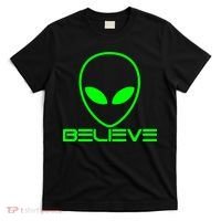 Alien Believe Funny Science T-Shirt thumb 0