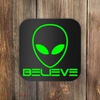 Alien Believe Funny Science Coaster thumb 0