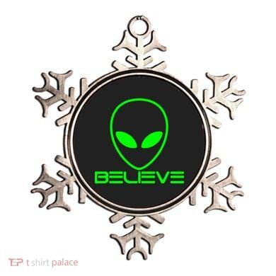 Alien Believe Funny Science Ornament