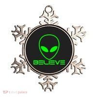 Alien Believe Funny Science Ornament thumb 0