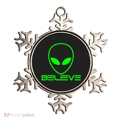 Alien Believe Funny Science Ornament