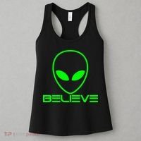 Alien Believe Funny Science Women's Tank Top thumb 3