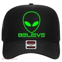 Alien Believe Funny Science Hat thumb 0