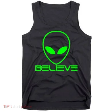 Alien Believe Funny Science Tank Top