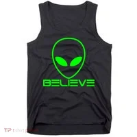 Alien Believe Funny Science Tank Top thumb 0